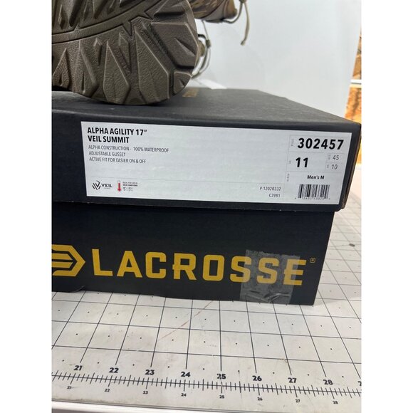 LaCrosse Men's Alpha Agility 17" Uninsulated Waterproof Hunting Boots Sz. 11 - Picture 6 of 8